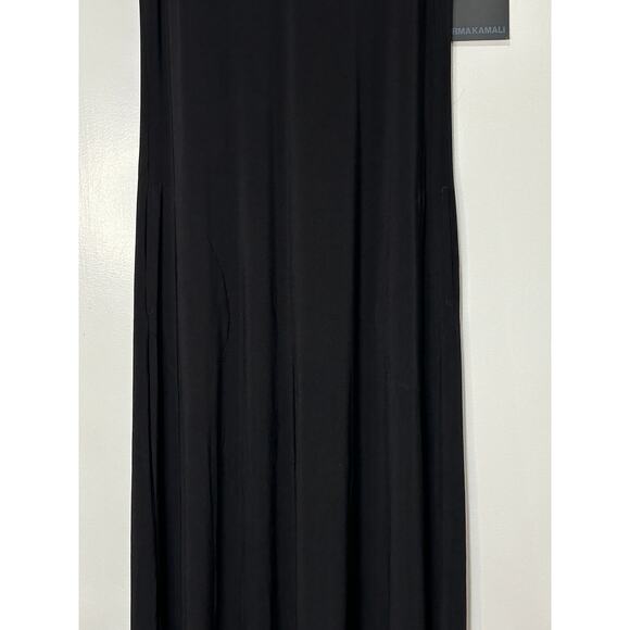 Norma Kamali Sleeveless Long Swing Black Dress Size Small/36 NWT Pockets Relaxed - Picture 5 of 15